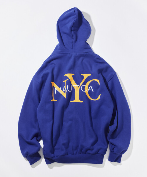 NAUTICA(ノーティカ)の「NAUTICA/ノーティカ リラックスフィット NYCロゴ ジップアップ フーディー(パーカー・メンズ・グリーン/ブルー/オレンジ/ネイビー/ブラック/ライトグレー・XX-LARGE/X-LARGE/LARGE/MEDIUM)」の17枚目の写真