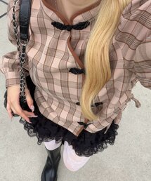 ドロストチャイナブラウス