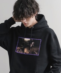 HUF ハフ オーバーサイズ裏起毛アソート長袖プルオーバーパーカー メタルギアソリッド/ナイトメア