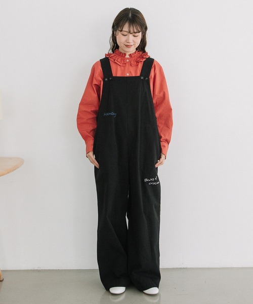 POU DOU DOU(プードゥドゥ)の「2段フリルカラーブラウス(シャツ/ブラウス・レディース・ネイビー/オレンジ/オフホワイト・M)」の17枚目の写真