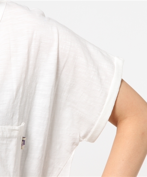 チャイハネ（チャイハネ）の「【チャイハネ】yul スラブコットンワンピース / ビッグシルエットTシャツ（ワンピース・レディース・ホワイト/ブラック/カーキ/ブルー/オレンジ/ターコイズブルー/ネイビー/ライム/レッド・FREE）」の13枚目の写真