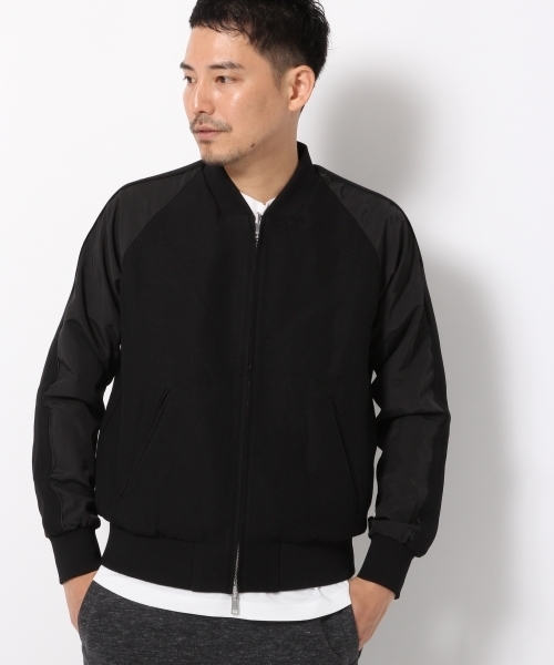 GLOBAL WORK（グローバルワーク）の「リバーシブルベースボールブルゾン/723805 （ブルゾン・メンズ・ネイビー/ブラック・SMALL/LARGE/X-LARGE/MEDIUM）」の3枚目の写真