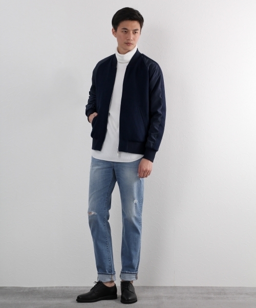 GLOBAL WORK（グローバルワーク）の「リバーシブルベースボールブルゾン/723805 （ブルゾン・メンズ・ネイビー/ブラック・SMALL/LARGE/X-LARGE/MEDIUM）」の12枚目の写真