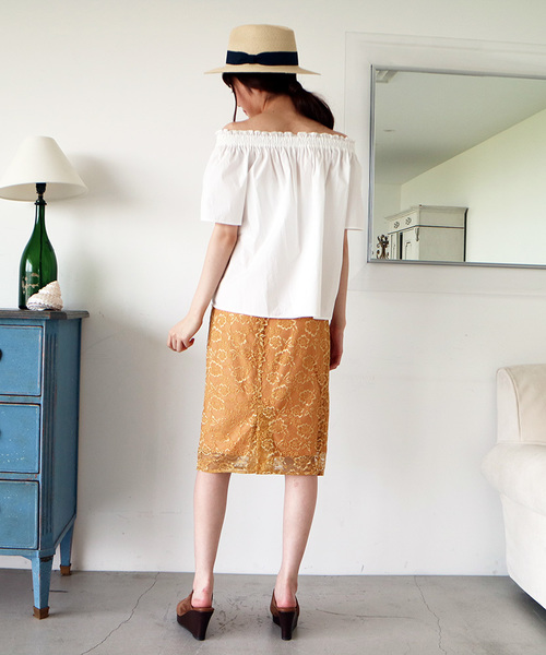 N.（N. Natural Beauty Basic）（エヌエヌナチュラルビューティーベーシック）の「タイプライターオフショルダーブラウス（シャツ/ブラウス・レディース・グレー/ホワイト/レッド/ブラック/ベージュ・MEDIUM）」の20枚目の写真