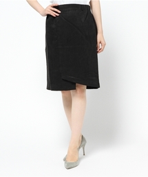 E hyphen world gallery | フェイクスエードアシメタイトスカート(スカート)