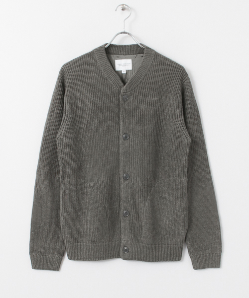 URBAN RESEARCH（アーバンリサーチ）の「UR A/C片畦ニットブルゾン（カーディガン/ボレロ・メンズ・ライトグレー/モカ/ブラック・MEDIUM/LARGE）」の16枚目の写真