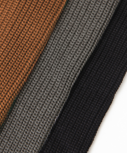 URBAN RESEARCH（アーバンリサーチ）の「UR A/C片畦ニットブルゾン（カーディガン/ボレロ・メンズ・ライトグレー/モカ/ブラック・MEDIUM/LARGE）」の13枚目の写真