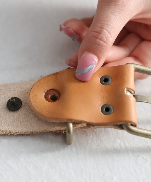 antiqua（アンティカ）の「本革ベルト（ベルト・レディース・ブラウン/キャメル/ブラック・FREE）」の10枚目の写真