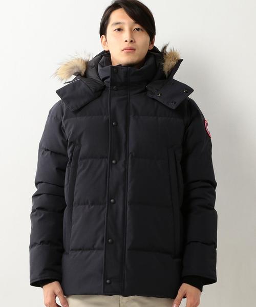 CANADA GOOSE（カナダグース）の「＜CANADA GOOSE（カナダグース）＞ WYNDHAM PARKA（ダウンジャケット/コート・メンズ・オリーブ/ネイビー・SMALL/LARGE/MEDIUM）」の4枚目の写真
