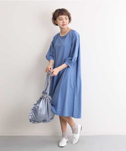 merlot plus（メルロープリュス）の「フリルパールカラーバッグ 2243（トートバッグ・レディース・ブラック/ピンク/ベージュ/グレー/ブルー・FREE）」の14枚目の写真