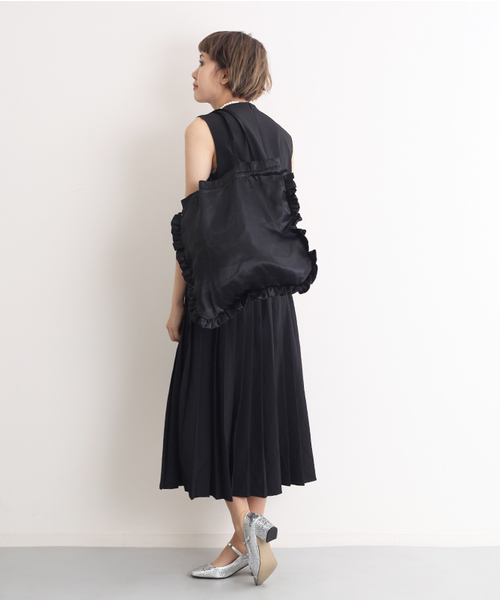 merlot plus（メルロープリュス）の「フリルパールカラーバッグ 2243（トートバッグ・レディース・ブラック/ピンク/ベージュ/グレー/ブルー・FREE）」の16枚目の写真