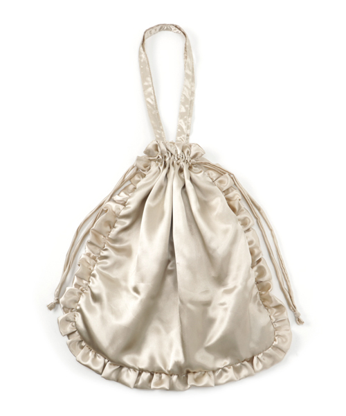 merlot plus（メルロープリュス）の「フリルパールカラーバッグ 2243（トートバッグ・レディース・ブラック/ピンク/ベージュ/グレー/ブルー・FREE）」の3枚目の写真