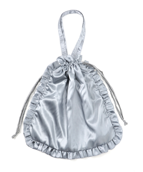 merlot plus（メルロープリュス）の「フリルパールカラーバッグ 2243（トートバッグ・レディース・ブラック/ピンク/ベージュ/グレー/ブルー・FREE）」の2枚目の写真