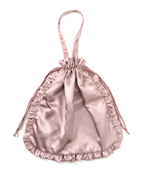 merlot plus（メルロープリュス）の「フリルパールカラーバッグ 2243（トートバッグ・レディース・ブラック/ピンク/ベージュ/グレー/ブルー・FREE）」の5枚目の写真