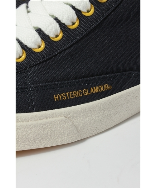 HYSTERIC GLAMOUR（ヒステリックグラマー）の「MAKE ME SMILE綿オックスハイカットスニーカー（スニーカー・メンズ・ホワイト/ネイビー/ブラック・25.5cm/26.5cm/27.5cm）」の8枚目の写真