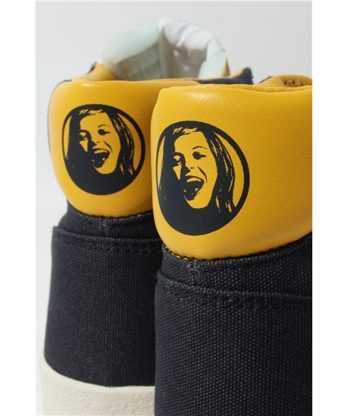 HYSTERIC GLAMOUR（ヒステリックグラマー）の「MAKE ME SMILE綿オックスハイカットスニーカー（スニーカー・メンズ・ホワイト/ネイビー/ブラック・25.5cm/26.5cm/27.5cm）」の10枚目の写真