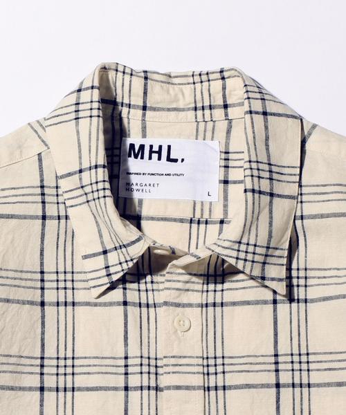 MHL.（エムエイチエル）の「＜MHL.＞ 11 LIN CHK SHT/シャツ ◆（シャツ/ブラウス・メンズ・ナチュラル・MEDIUM/LARGE）」の3枚目の写真