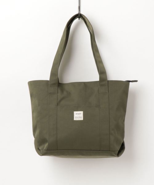 anello(アネロ)の「【anello】ポリエステルツイル×ミニネーム A4トートバッグ(トートバッグ・レディース・ミント/ネイビー/イエロー/ブラック/ピンクベージュ/ピンク/カーキ/グレー・FREE)」の3枚目の写真