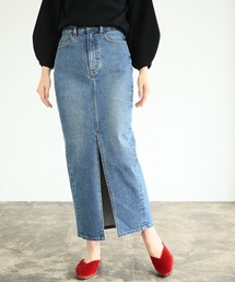 A part by | デニムロングスリットスカート　767080(デニムスカート)