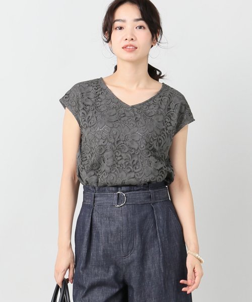 La TOTALITE（ラトータリテ）の「レースフレンチブラウス【手洗い可能】◆（シャツ/ブラウス・レディース・ブラウン/アイボリー/ピンク系その他・FREE）」の19枚目の写真