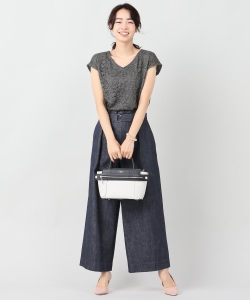 La TOTALITE（ラトータリテ）の「レースフレンチブラウス【手洗い可能】◆（シャツ/ブラウス・レディース・ブラウン/アイボリー/ピンク系その他・FREE）」の8枚目の写真