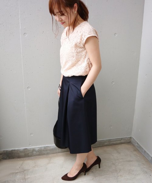 La TOTALITE（ラトータリテ）の「レースフレンチブラウス【手洗い可能】◆（シャツ/ブラウス・レディース・ブラウン/アイボリー/ピンク系その他・FREE）」の12枚目の写真