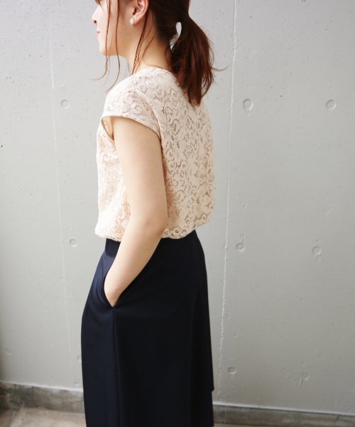 La TOTALITE（ラトータリテ）の「レースフレンチブラウス【手洗い可能】◆（シャツ/ブラウス・レディース・ブラウン/アイボリー/ピンク系その他・FREE）」の13枚目の写真