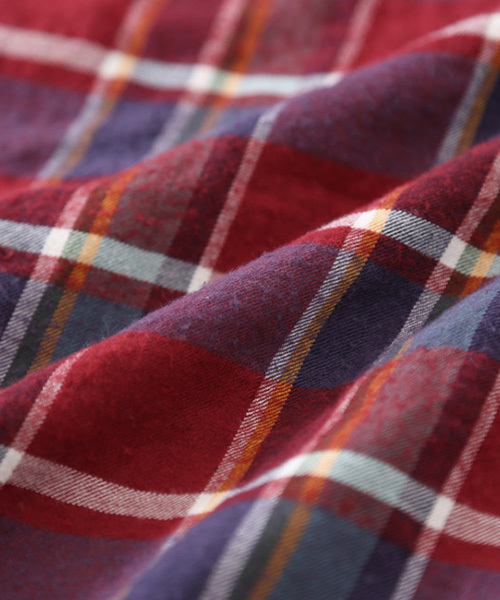 CUBE SUGAR（キューブシュガー）の「シャーリングチェックT-ブラウス（シャツ/ブラウス・レディース・ベージュ系その他/ブルー系その他/イエロー系その他/レッド系その他・M）」の15枚目の写真