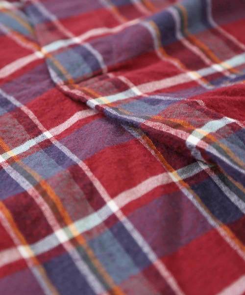 CUBE SUGAR（キューブシュガー）の「シャーリングチェックT-ブラウス（シャツ/ブラウス・レディース・ベージュ系その他/ブルー系その他/イエロー系その他/レッド系その他・M）」の19枚目の写真