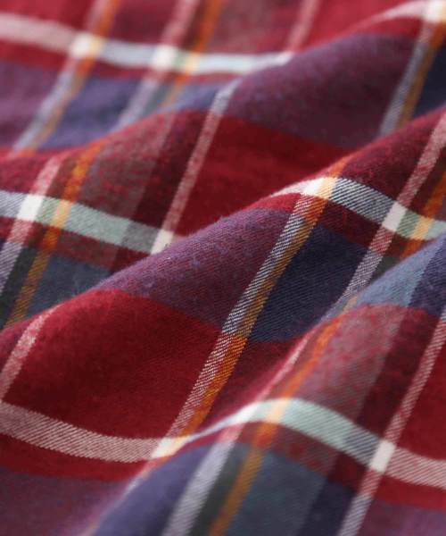 CUBE SUGAR（キューブシュガー）の「シャーリングチェックT-ブラウス（シャツ/ブラウス・レディース・ベージュ系その他/ブルー系その他/イエロー系その他/レッド系その他・M）」の16枚目の写真