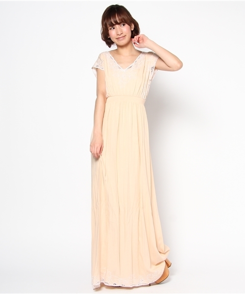 DURAS 花柄 ベージュ ワンピース 楽天市場】花柄ワンピース ティアード レディース ロング