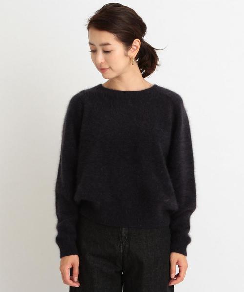 BEAUTY&YOUTH UNITED ARROWS（ビューティーアンドユースユナイテッドアローズ）の「BY∴ ラグランクルーネックニット（ニット/セーター・レディース・モカ/ネイビー・FREE）」の12枚目の写真