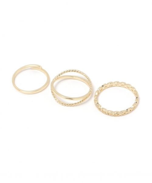 GLOBAL WORK（グローバルワーク）の「5セットリング/780904（リング・レディース・ホワイト系その他/ブラック/ピンク/ホワイト・FREE）」の5枚目の写真