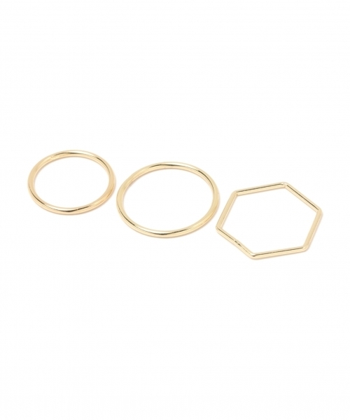 GLOBAL WORK（グローバルワーク）の「5セットリング/780904（リング・レディース・ホワイト系その他/ブラック/ピンク/ホワイト・FREE）」の7枚目の写真