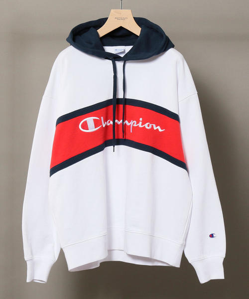 Champion（チャンピオン）の「【別注】 ＜CHAMPION(チャンピオン）＞ SWEAT PARKA/パーカー ◆（パーカー・メンズ・ホワイト/ブラック/グレー・X-LARGE/MEDIUM/LARGE/SMALL）」の2枚目の写真