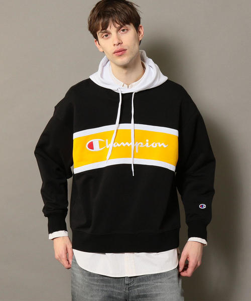 Champion（チャンピオン）の「【別注】 ＜CHAMPION(チャンピオン）＞ SWEAT PARKA/パーカー ◆（パーカー・メンズ・ホワイト/ブラック/グレー・X-LARGE/MEDIUM/LARGE/SMALL）」の3枚目の写真