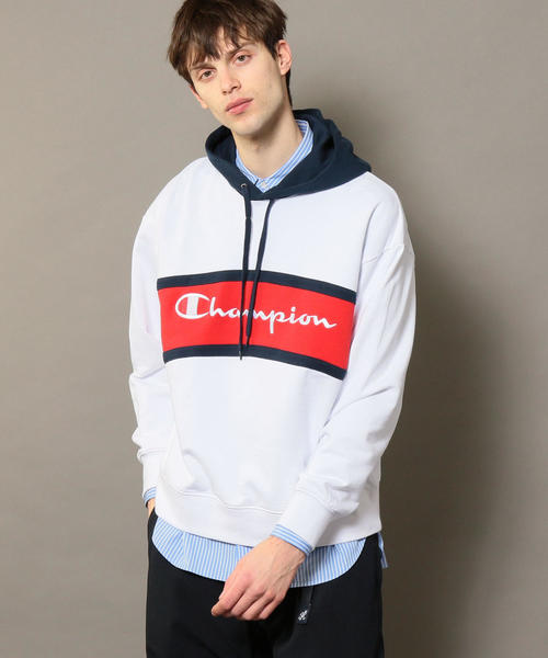 Champion（チャンピオン）の「【別注】 ＜CHAMPION(チャンピオン）＞ SWEAT PARKA/パーカー ◆（パーカー・メンズ・ホワイト/ブラック/グレー・X-LARGE/MEDIUM/LARGE/SMALL）」の4枚目の写真