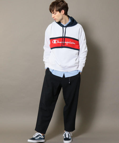 Champion（チャンピオン）の「【別注】 ＜CHAMPION(チャンピオン）＞ SWEAT PARKA/パーカー ◆（パーカー・メンズ・ホワイト/ブラック/グレー・X-LARGE/MEDIUM/LARGE/SMALL）」の5枚目の写真