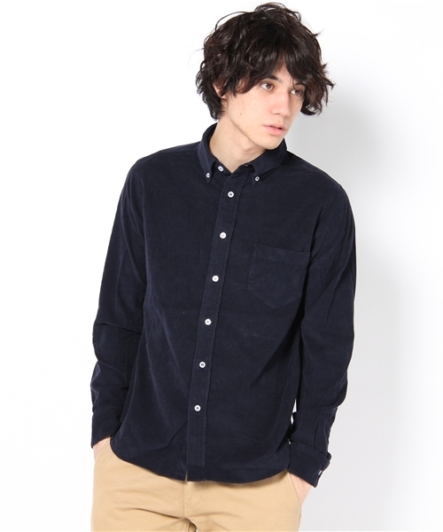 CIAOPANIC TYPY（チャオパニックティピー）の「【スペシャルプライス】コーデュロイボタンダウンシャツ（シャツ/ブラウス・メンズ・レッド/ホワイト/イエロー/グリーン/ブラウン/ネイビー・MEDIUM/LARGE）」の4枚目の写真