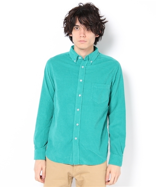 CIAOPANIC TYPY（チャオパニックティピー）の「【スペシャルプライス】コーデュロイボタンダウンシャツ（シャツ/ブラウス・メンズ・レッド/ホワイト/イエロー/グリーン/ブラウン/ネイビー・MEDIUM/LARGE）」の13枚目の写真