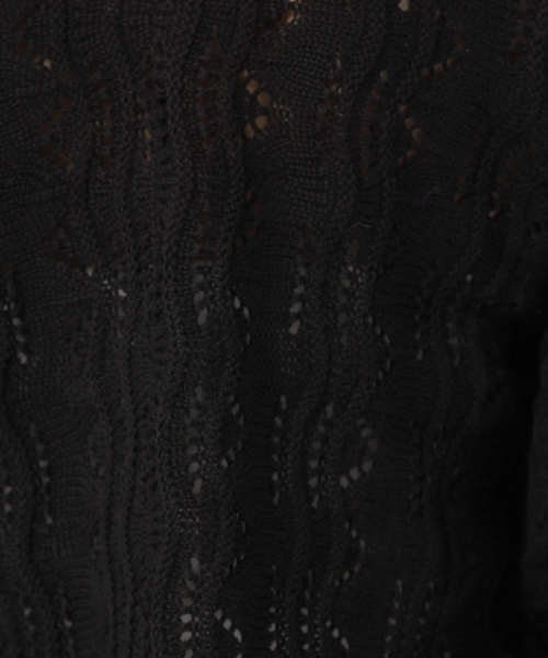 Andemiu(アンデミュウ)の「スカシアミニットトップス790811(ニット/セーター・レディース・ホワイト/ブラック/イエロー・FREE)」の8枚目の写真