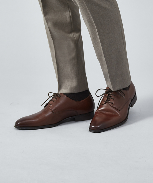 alfredoBANNISTER（アルフレッドバニスター）の「【ZOZOMAT 対応商品】WEB限定 外羽根 プレーントゥ シューズ（ドレスシューズ・メンズ・ブラック/ダークブラウン/キャメル・44/40/39/41/42/43）」の10枚目の写真