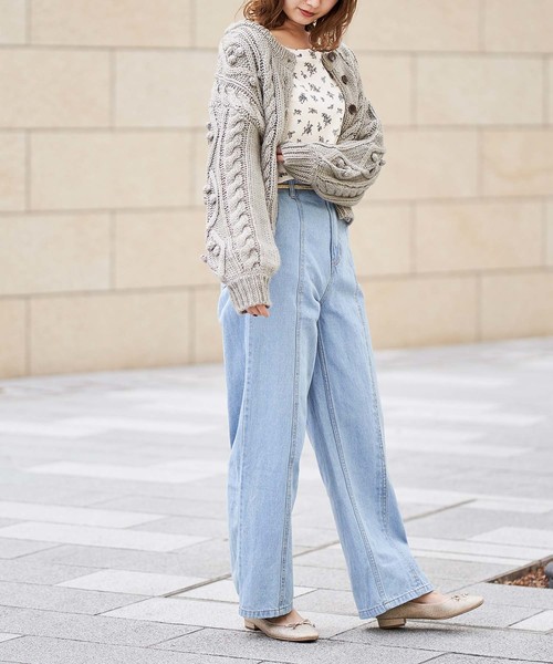 one after another NICE CLAUP（ワンアフターアナザーナイスクラップ）の「サーマルロングTシャツ（Tシャツ/カットソー・レディース・ブラック系その他/グレー系その他/ブラウン系その他/ブラウン/アイボリー・FREE）」の7枚目の写真