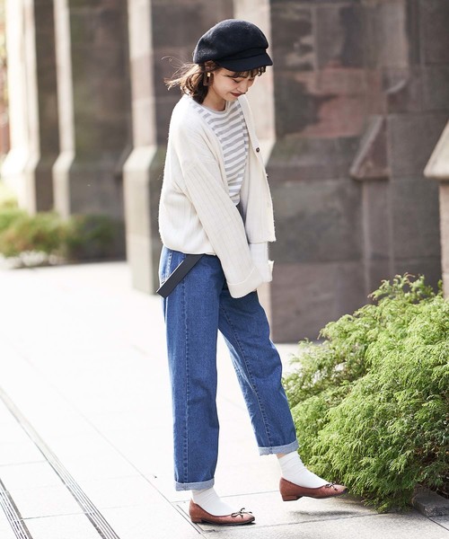 one after another NICE CLAUP（ワンアフターアナザーナイスクラップ）の「サーマルロングTシャツ（Tシャツ/カットソー・レディース・ブラック系その他/グレー系その他/ブラウン系その他/ブラウン/アイボリー・FREE）」の15枚目の写真