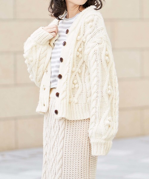 one after another NICE CLAUP（ワンアフターアナザーナイスクラップ）の「サーマルロングTシャツ（Tシャツ/カットソー・レディース・ブラック系その他/グレー系その他/ブラウン系その他/ブラウン/アイボリー・FREE）」の18枚目の写真