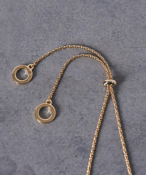 UNITED ARROWS（ユナイテッドアローズ）の「UBCB リング＆オーバル ネックレス（ネックレス・レディース・シルバー/ゴールド・FREE）」の5枚目の写真