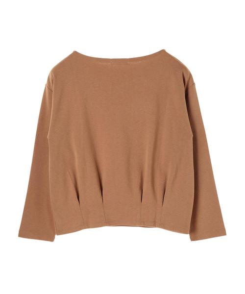 AMERICAN HOLIC（アメリカンホリック）の「・裾タックボートネックプルオーバー（Tシャツ/カットソー・レディース・ブラック/キャメル/杢グレー/チャコールグレー・FREE）」の12枚目の写真