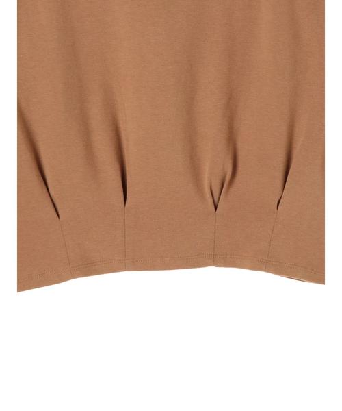 AMERICAN HOLIC（アメリカンホリック）の「・裾タックボートネックプルオーバー（Tシャツ/カットソー・レディース・ブラック/キャメル/杢グレー/チャコールグレー・FREE）」の15枚目の写真