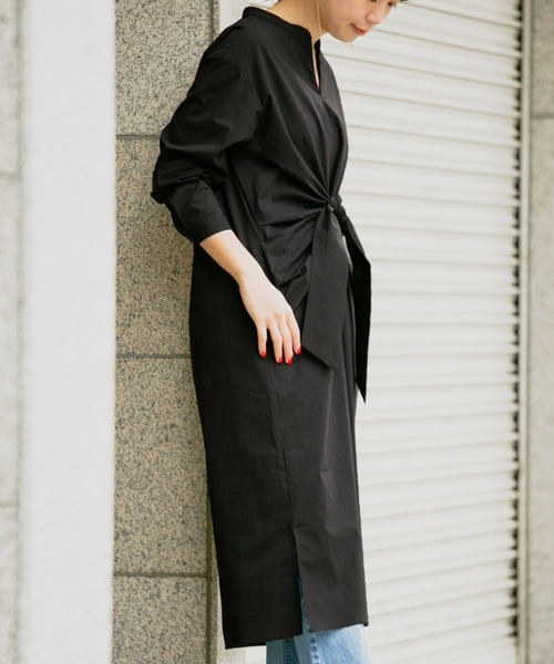 Kbf ケービーエフプラス の Kbf フロントリボンvネックワンピース ワンピース Wear