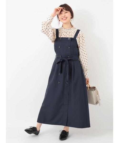 セール Elencare Due トレンチaラインワンピース ワンピース